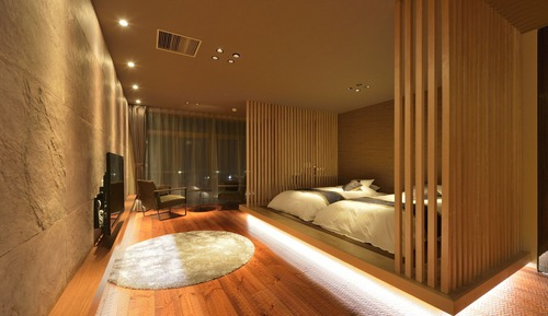 Chambre Exécutive avec lits jumeaux, non-fumeurs, vue fleuve (YAMABUKI)
