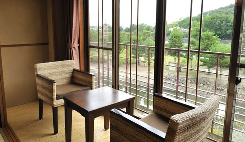 Suite, vue fleuve (TOKIWA, JP-Western w/HalfOpen-AirBath)