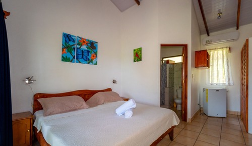 Chambre Standard, 1 très grand lit, accès piscine, côté jardin