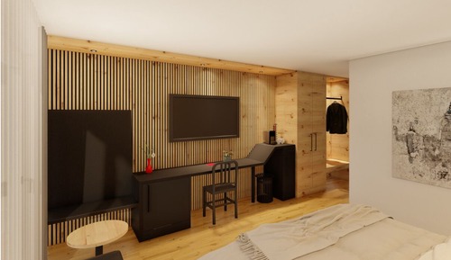 Chambre Double, vue lac