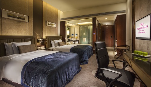 Chambre Standard, 2 lits doubles, vue ville