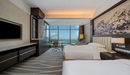 Chambre Standard, 2 lits une place, vue lac