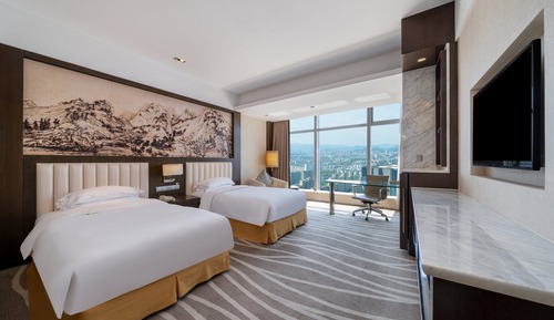 Chambre Standard, 2 lits une place, vue ville