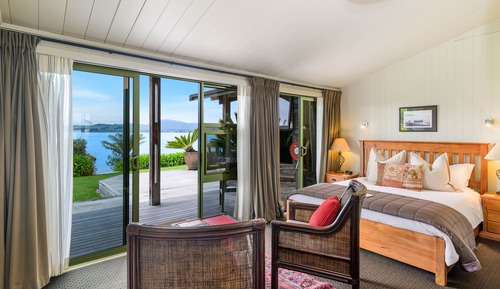 Chambre Standard, 1 chambre, salle de bains attenante, vue lac
