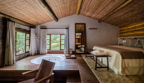 Chalet Luxe, baignoire à jets