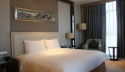 Chambre Exécutive, accès salon affaires, vue fleuve