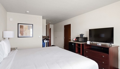 Chambre, 1 très grand lit, accessible aux personnes à mobilité réduite, non-fumeurs
