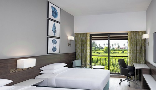 Chambre Deluxe, 2 lits une place, non-fumeurs, vue piscine