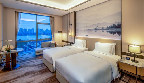 Chambre Supérieure, 2 lits une place, vue lac