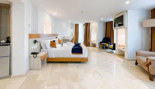Suite Studio Junior, 1 très grand lit, non-fumeurs, vue plage
