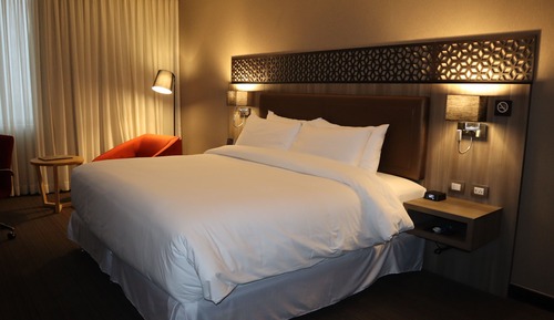 Chambre, 1 très grand lit, vue océan