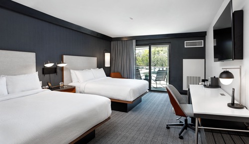 Chambre, 2 grands lits