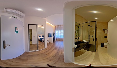 Chambre Deluxe, 1 très grand lit, accessible aux personnes à mobilité réduite, vue ville