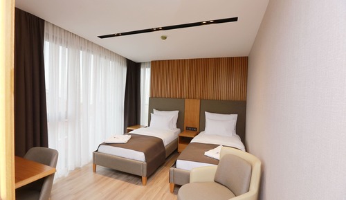 Chambre Standard avec lits jumeaux, vue montagne
