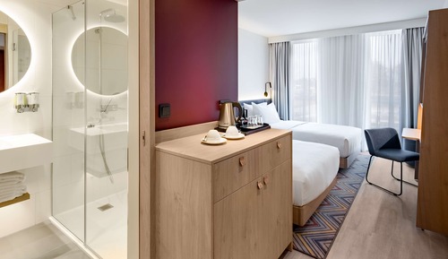 Chambre avec lits jumeaux, 2 lits une place