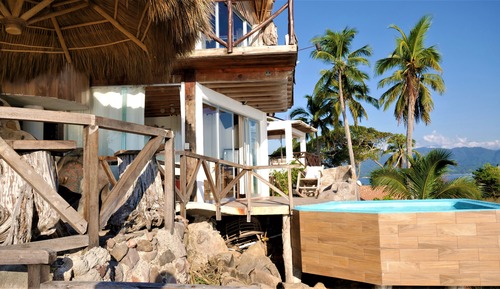 Suite Studio Premium, 1 très grand lit, piscine privée, en front de mer