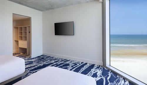 Chambre, 3 chambres, accessible aux personnes à mobilité réduite, en front de mer