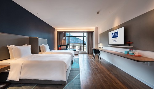 Chambre Standard, 2 lits une place, vue fleuve