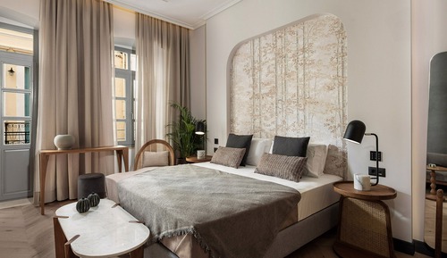 Chambre Deluxe Double ou avec lits jumeaux, balcon, vue ville