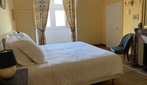 Chambre Double Deluxe, salle de bains attenante, vue parc (Chambre jaune)