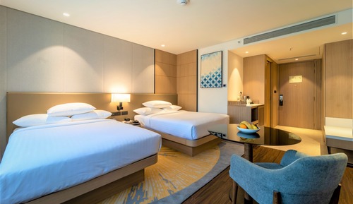 Chambre Deluxe, 2 lits une place, vue ville
