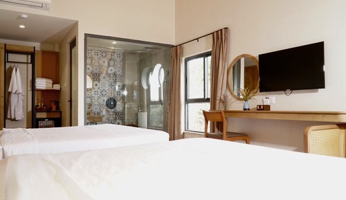 Chambre Quadruple Familiale, vue lac