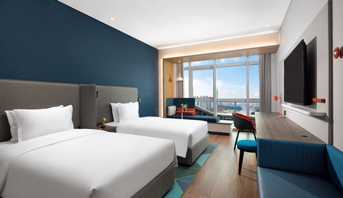 Chambre Standard, 2 lits une place, vue ville