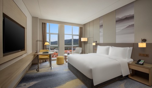 Chambre Standard, 1 très grand lit, vue montagne