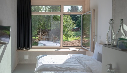 Chambre, vue jardin