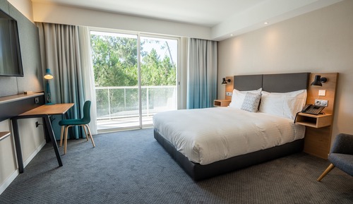 Chambre Standard, 1 grand lit, baignoire accessible aux personnes à mobilité réduite