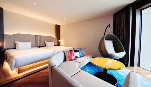 Chambre Premium avec lits jumeaux, non-fumeurs (With Club Pool & Lounge Access)