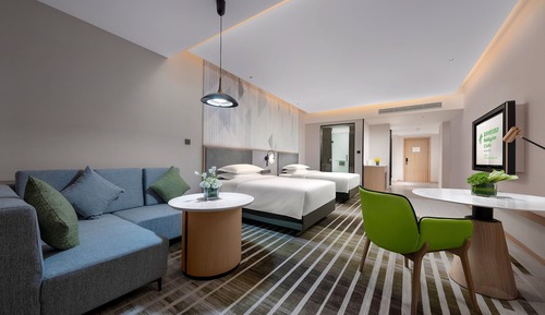 Chambre Standard, 2 lits une place, balcon