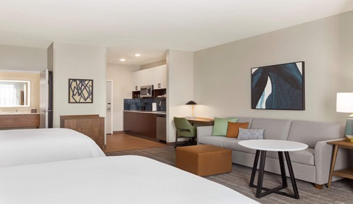 Suite Studio, 2 grands lits, cuisine (Walk-In Shower)