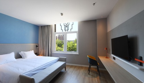 Chambre Standard, 1 très grand lit, vue ville