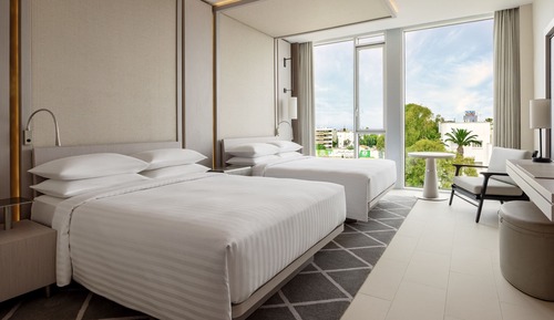 Chambre Premium, 2 lits une place, vue ville