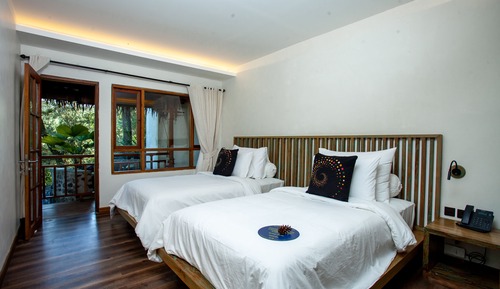 Appartement Familial, 2 chambres, vue établissement