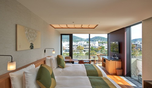 Chambre Premium, 2 lits doubles, balcon (River)