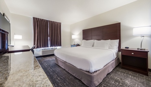 Chambre, 1 très grand lit, accessible aux personnes à mobilité réduite, non-fumeurs