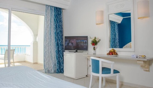 Chambre Supérieure Double ou avec lits jumeaux, 1 très grand lit, vue mer