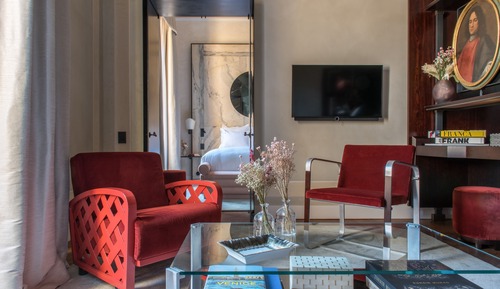 Suite Standard, 1 très grand lit, accès piscine, vue ville