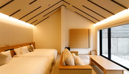 Chambre Deluxe avec lits jumeaux, non-fumeurs (with Open Air bath)