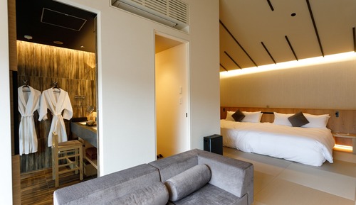 Chambre Standard avec lits jumeaux, non-fumeurs (with Open Air bath)