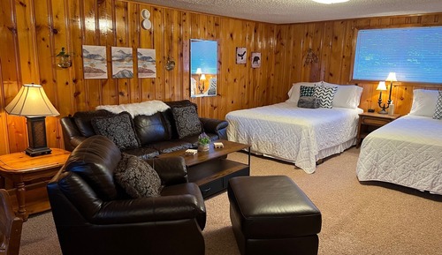 Chambre Double Deluxe, coin cuisine, vue montagne