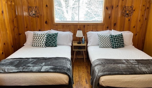 Chambre Double Deluxe, coin cuisine, côté montagne
