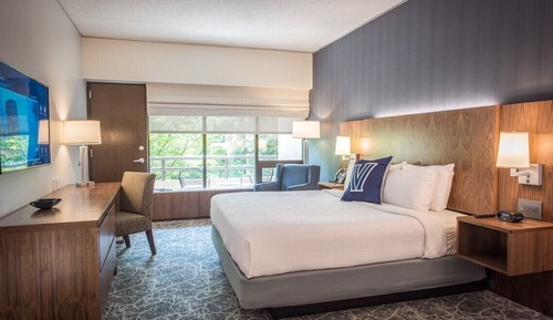 Chambre, 1 grand lit, accessible aux personnes à mobilité réduite