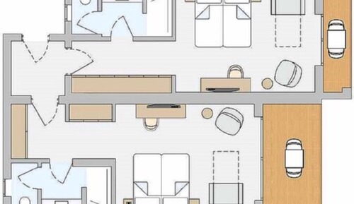 Chambre Familiale, chambres communicantes, vue mer (Deluxe)