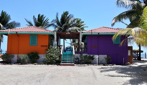 Cabane, cuisine, vue mer