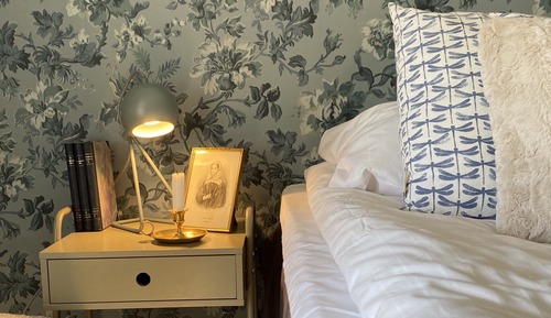 Chambre avec lits jumeaux, 2 lits une place, non-fumeurs, salle de bains commune