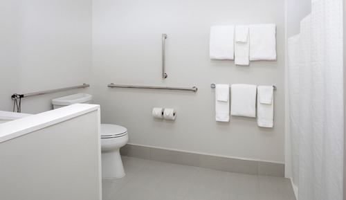 Suite, 1 très grand lit, accessible aux personnes à mobilité réduite (Comm, Roll in Shower)