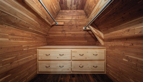 Chambre Luxe, 2 lits doubles, salle de bains privée, vue jardin
